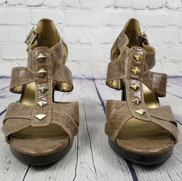 DANA BUCHMAN | reptile print strappy heel sandals - Picture 4 of 7